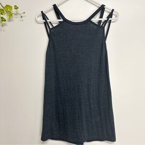 Chaser spaghetti strap summer top, size medium, new with tags, dark charcoal